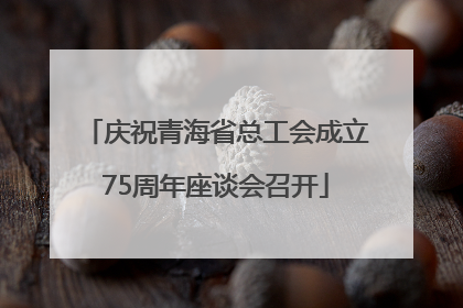 庆祝青海省总工会成立75周年座谈会召开