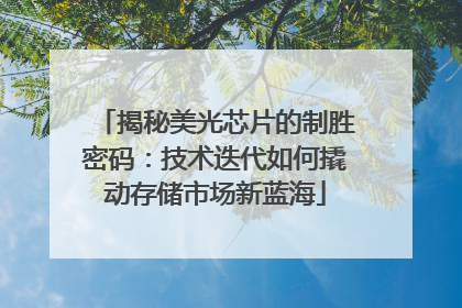 揭秘美光芯片的制胜密码：技术迭代如何撬动存储市场新蓝海