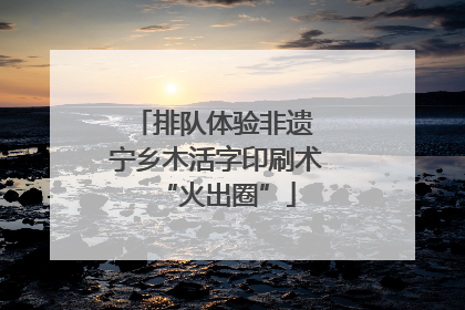 排队体验非遗 宁乡木活字印刷术“火出圈”