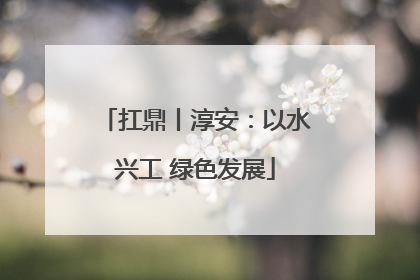 扛鼎丨淳安：以水兴工 绿色发展