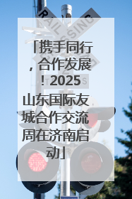 携手同行，合作发展！2025山东国际友城合作交流周在济南启动