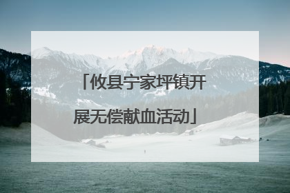 攸县宁家坪镇开展无偿献血活动