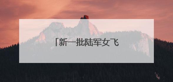 新一批陆军女飞，全优通过！