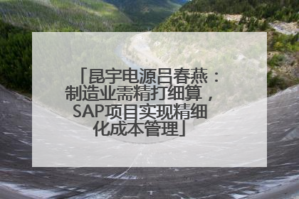 昆宇电源吕春燕：制造业需精打细算，SAP项目实现精细化成本管理