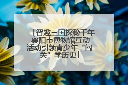 智趣三国探秘千年 襄阳市博物馆互动活动引领青少年“闯关”学历史