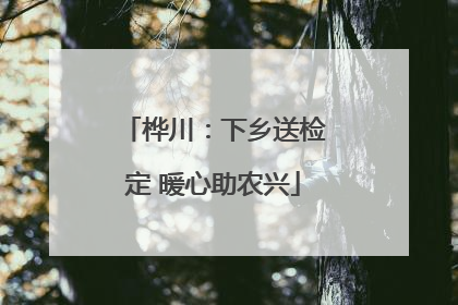 桦川：下乡送检定 暖心助农兴
