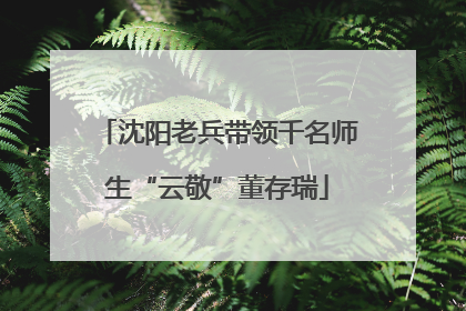 沈阳老兵带领千名师生“云敬”董存瑞