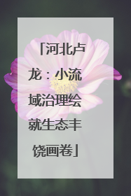 河北卢龙：小流域治理绘就生态丰饶画卷