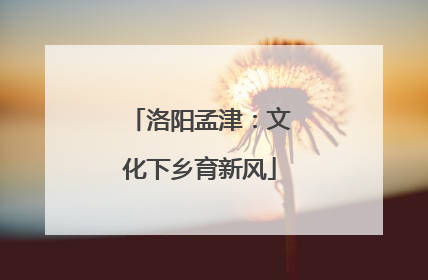 洛阳孟津：文化下乡育新风