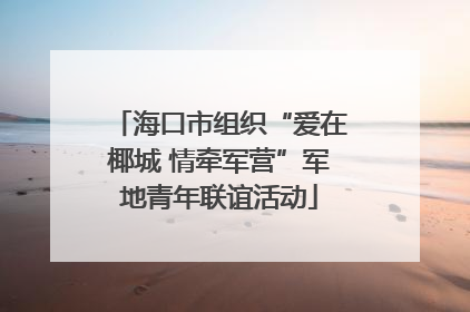 海口市组织“爱在椰城 情牵军营”军地青年联谊活动