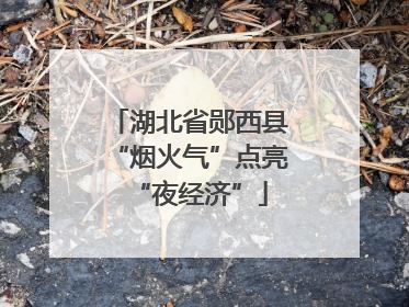 湖北省郧西县“烟火气”点亮“夜经济”