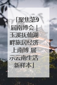 聚焦第9届南博会｜玉溪抚仙湖畔旅居经济上南博 展示云南生活新样本
