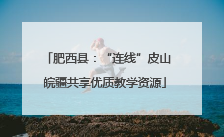 肥西县：“连线”皮山 皖疆共享优质教学资源