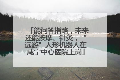 能问答指路，未来还能按摩、针灸，“远游”人形机器人在咸宁中心医院上岗
