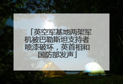 英空军基地两架军机被巴勒斯坦支持者喷漆破坏，英首相和国防部发声