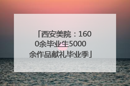 西安美院：1600余毕业生5000余作品献礼毕业季