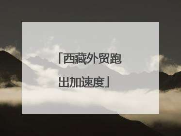 西藏外贸跑出加速度