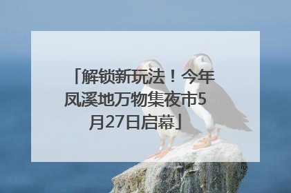 解锁新玩法！今年凤溪地万物集夜市5月27日启幕