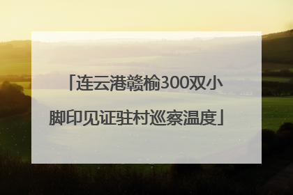 连云港赣榆300双小脚印见证驻村巡察温度