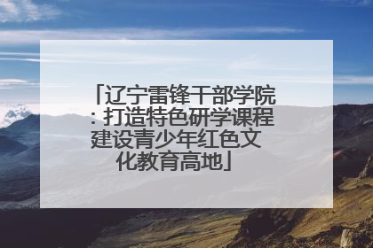 辽宁雷锋干部学院：打造特色研学课程 建设青少年红色文化教育高地
