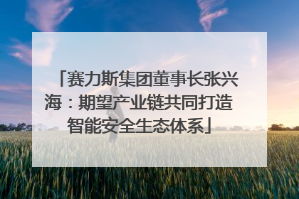 赛力斯集团董事长张兴海：期望产业链共同打造智能安全生态体系