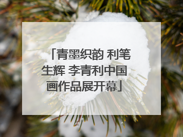 青墨织韵 利笔生辉 李青利中国画作品展开幕
