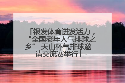 银发体育迸发活力，“全国老年人气排球之乡” 天山杯气排球邀请交流赛举行