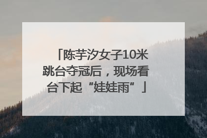 陈芋汐女子10米跳台夺冠后，现场看台下起“娃娃雨”