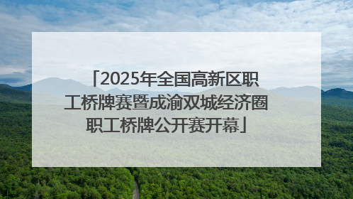 2025年全国高新区职工桥牌赛暨成渝双城经济圈职工桥牌公开赛开幕