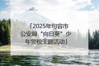 2025年句容市公安局“向日葵”少年警校主题活动