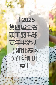 2025第四届全省职工羽毛球嘉年华活动（湘北赛区）在益阳开幕