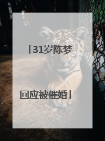 31岁陈梦回应被催婚