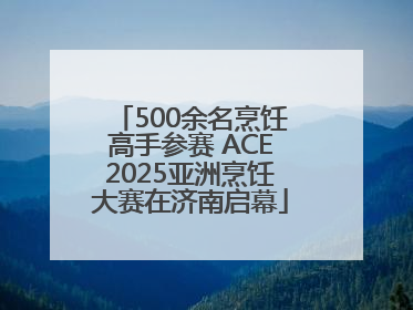 500余名烹饪高手参赛 ACE2025亚洲烹饪大赛在济南启幕